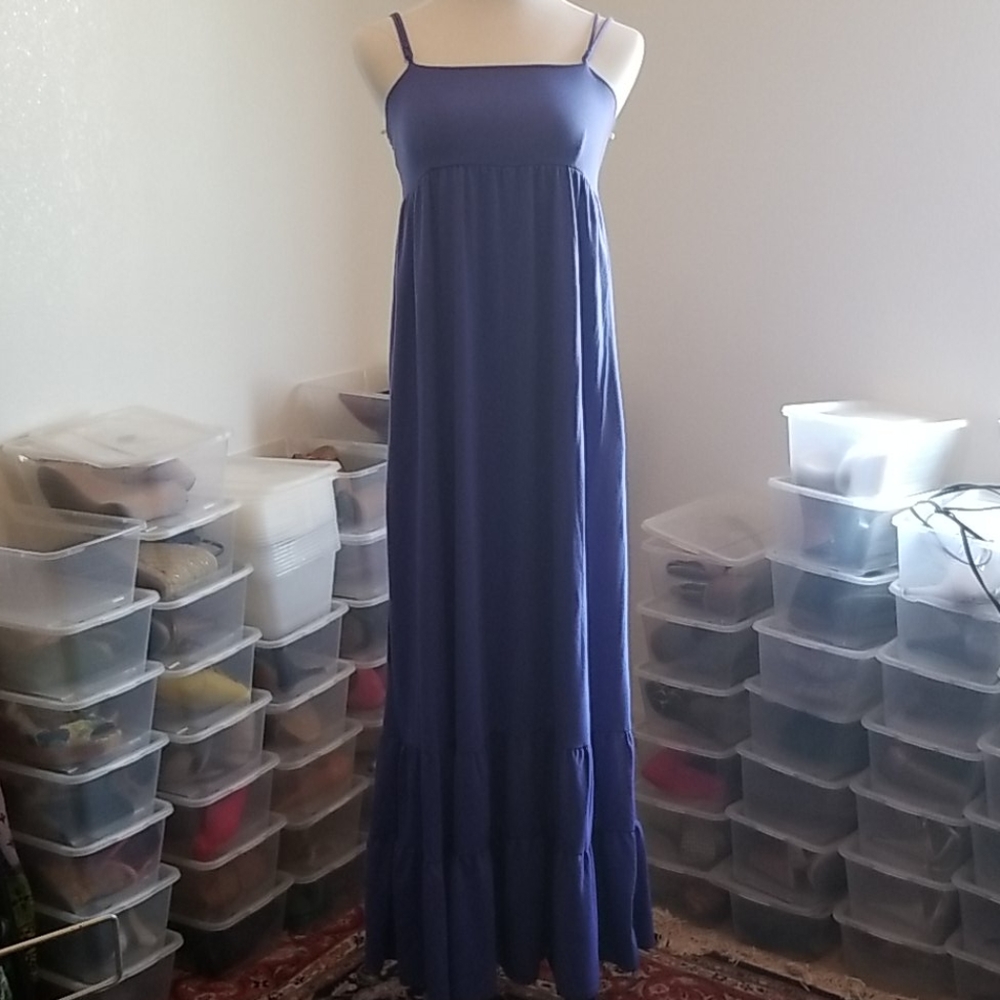 5/$50 Mossimo blue maxi dress